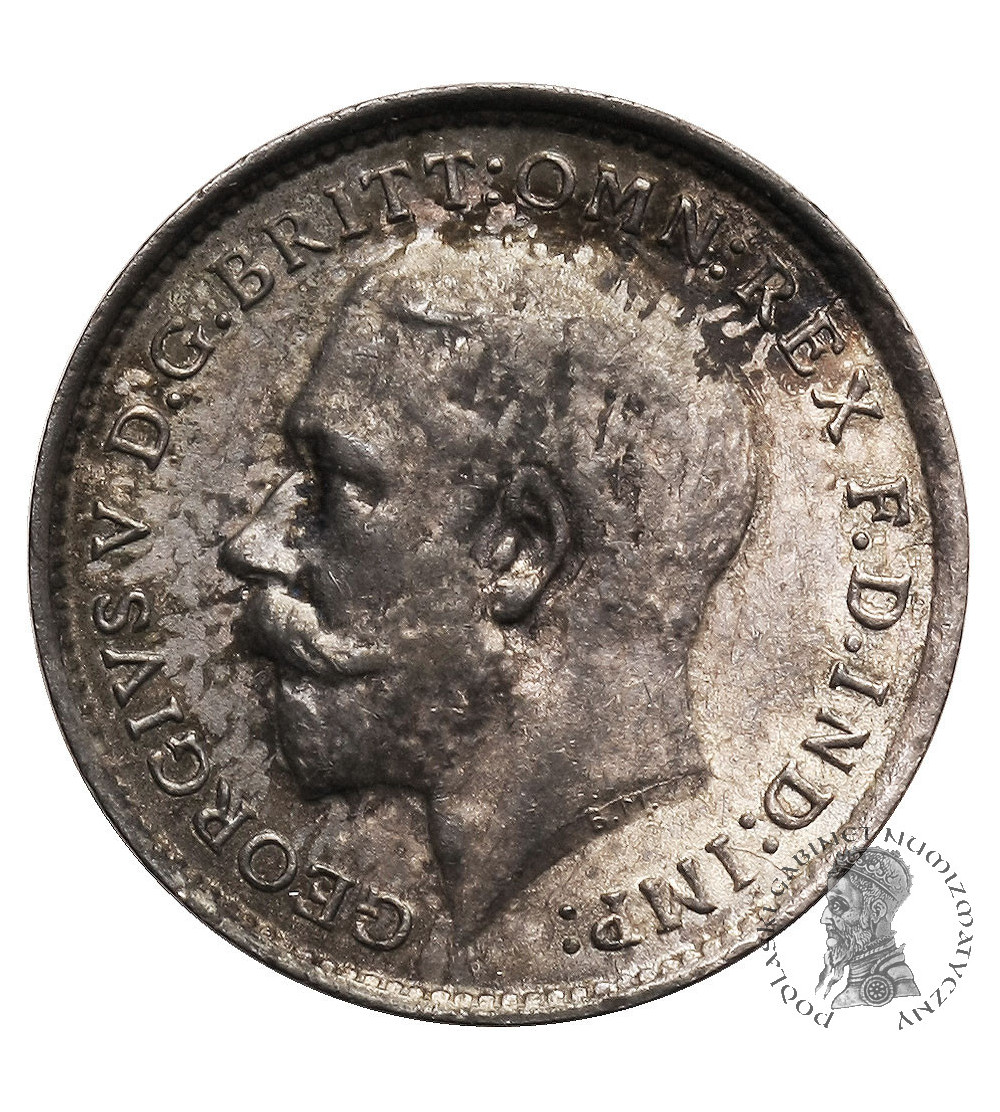Wielka Brytania, 3 Pensy (Pence) 1914, Jerzy V 1910-1936