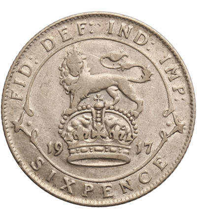 Wielka Brytania, 6 Pensów (Pence) 1917, Jerzy V 1910-1936