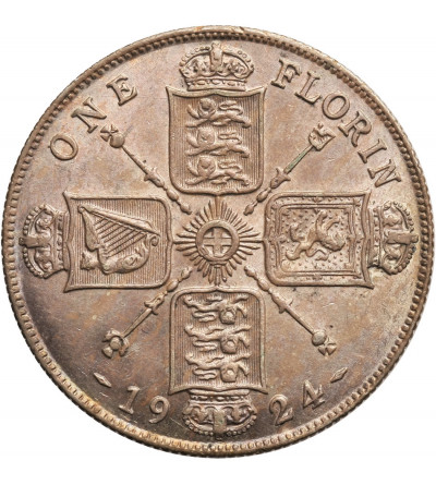 Great Britain, Florin (2 Shillings) 1924, George V 1910-1936