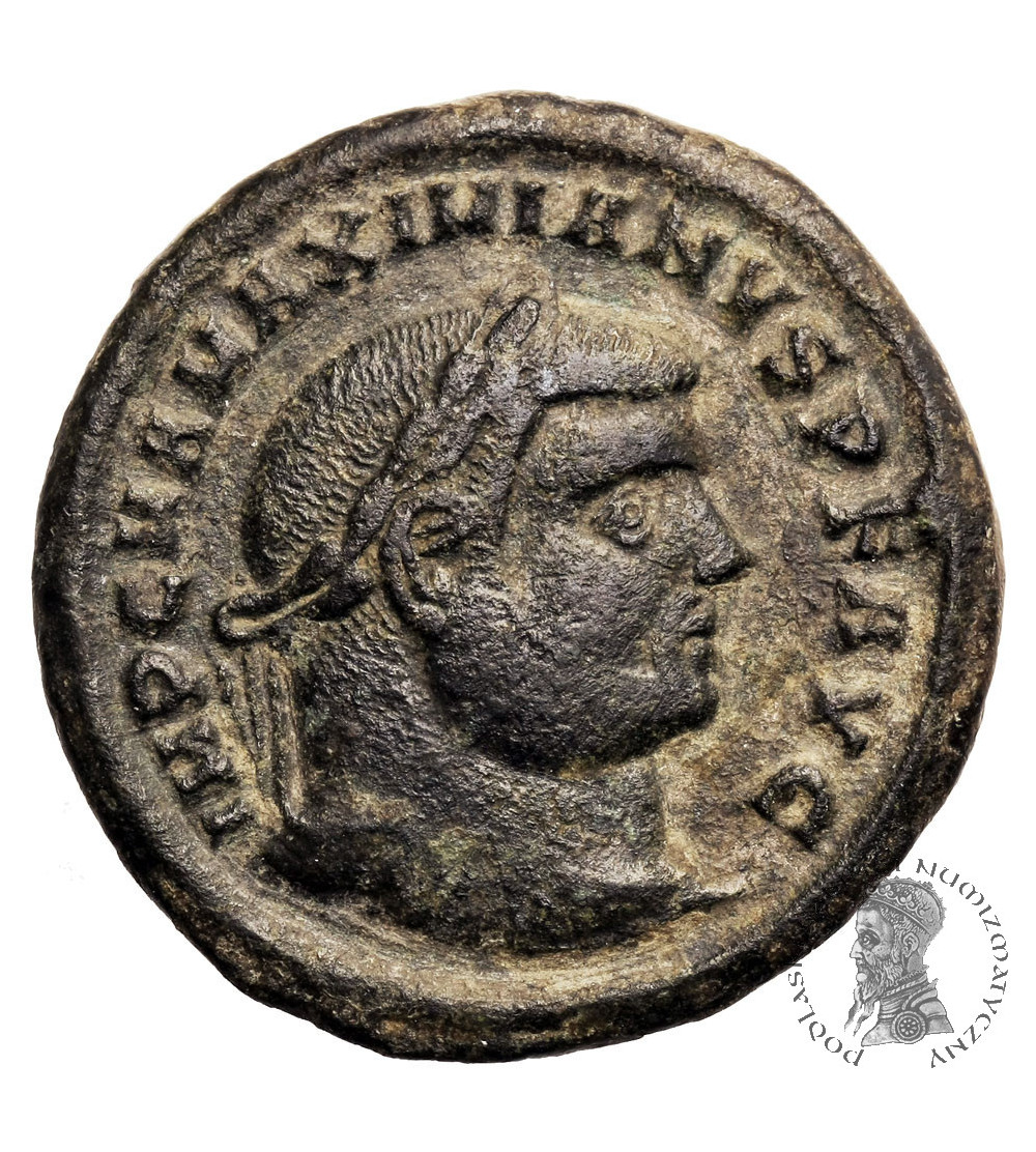 Rzym Cesarstwo. Maksymian (Maximianus Herculius) 285-308,310 AD. AE Folis ok. 297-298 AD, Heraclea