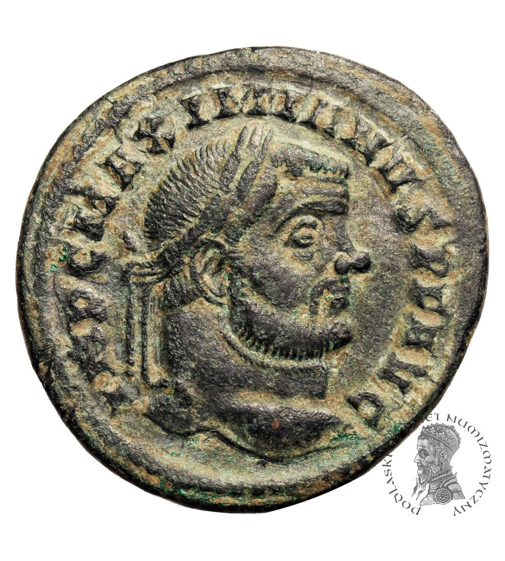 Rzym Cesarstwo. Maksymian (Maximianus Herculius) 285-308,310 AD. AE Folis ok. 300-303 AD, Ticinum