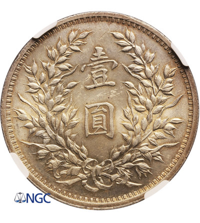 Chiny, Republika. Dolar (Yuan Shih Kai Dollar), 1920 (Rok 9) - NGC MS 63