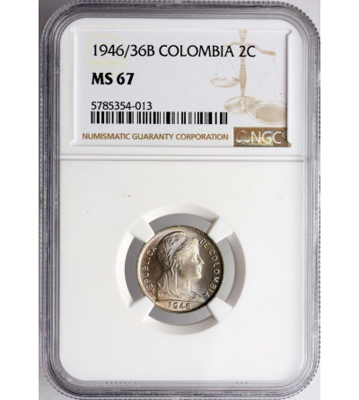 Kolumbia, 2 Centavos 1946 / 36 B - NGC MS 67