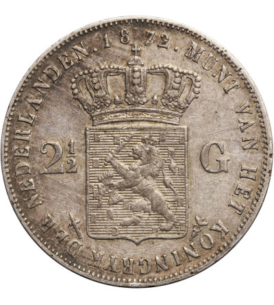 Niderlandy (Holandia), 2 1/2 guldena 1872, Willem III 1849-1890