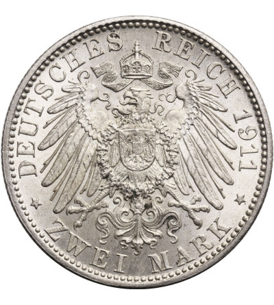 Germany - Bavaria (Bayern), 2 Mark 1911 D, 90th Birthday of Prince Regent Luitpold