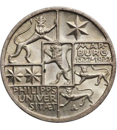 Niemcy - Republika Weimarska, 3 marki 1927 A, Uniwersytet Marburg