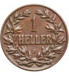 German East Africa, 1 Heller 1905 J, Wilhelm II