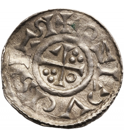 Niemcy, Bawaria - Ratyzbona (Regensburg). Denar 1009-1024, Henryk II 1002-1024
