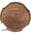Angola, 5 Centavos 1922 - NGC MS 63 BN
