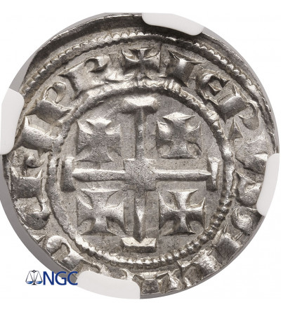 Crusaders, Lusignan Kingdom of Cyprus (1192-1489 AD). Gros grand ND, Henry II (1285–1324 AD) - NGC MS 63