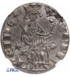 Cypr / Krzyżowcy, Ród Lusignan (1192-1489 AD). Duży grosz (Gros grand) bez daty, Henry II (1285–1324 AD) - NGC AU 58