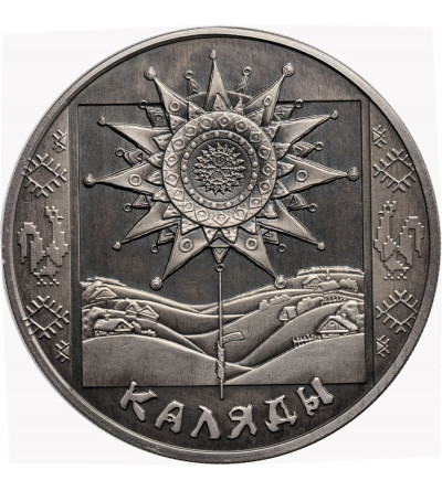 Białoruś, 1 rubel 2004, Kolędnicy