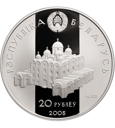 Białoruś, 20 rubli 2005, Wsiesław Połocki - Proof