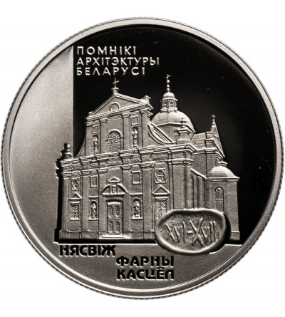 Białoruś, 1 rubel 2005, Kościół Farny w Nieświeżu - Prooflike