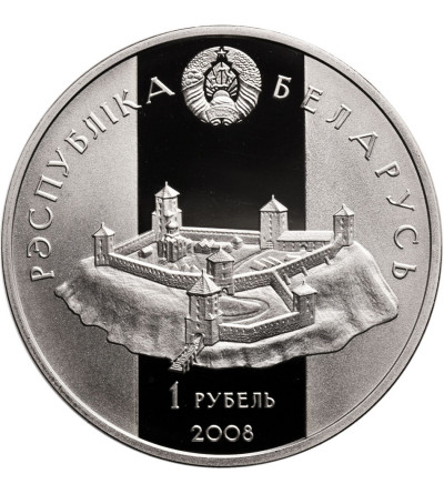 Białoruś, 1 rubel 2008, Davyd of Garadzen - Prooflike