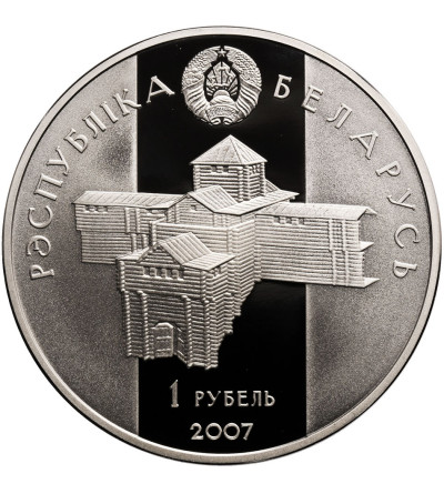 Białoruś, 1 rubel 2007, Gleb Menski - Prooflike