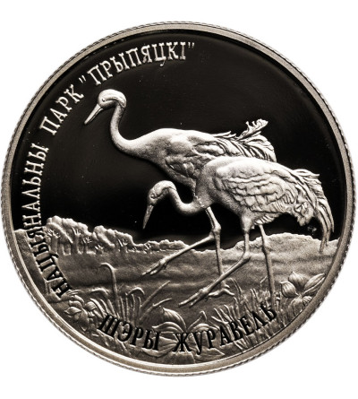 Białoruś, 1 rubel 2004, Żuraw Szary - Prooflike