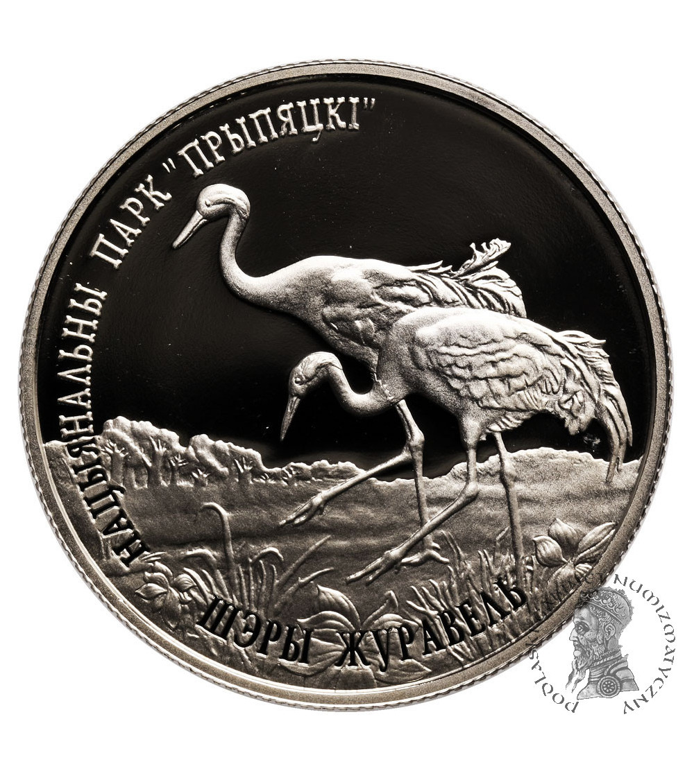 Białoruś, 1 rubel 2004, Żuraw Szary - Prooflike