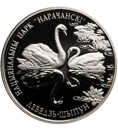 Białoruś, 1 rubel 2003, łabędzie - Prooflike