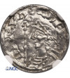 Anglia. Edward the Confessor (Wyznawca) 1042-1066 AD. Denar (Penny), typu PACX, mennica Winchester / Godwine - NGC MS 62