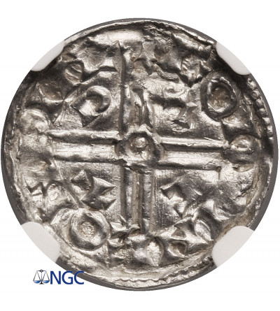 Anglia. Edward the Confessor (Wyznawca) 1042-1066 AD. Denar (Penny), typu PACX, mennica Winchester / Godwine - NGC MS 62