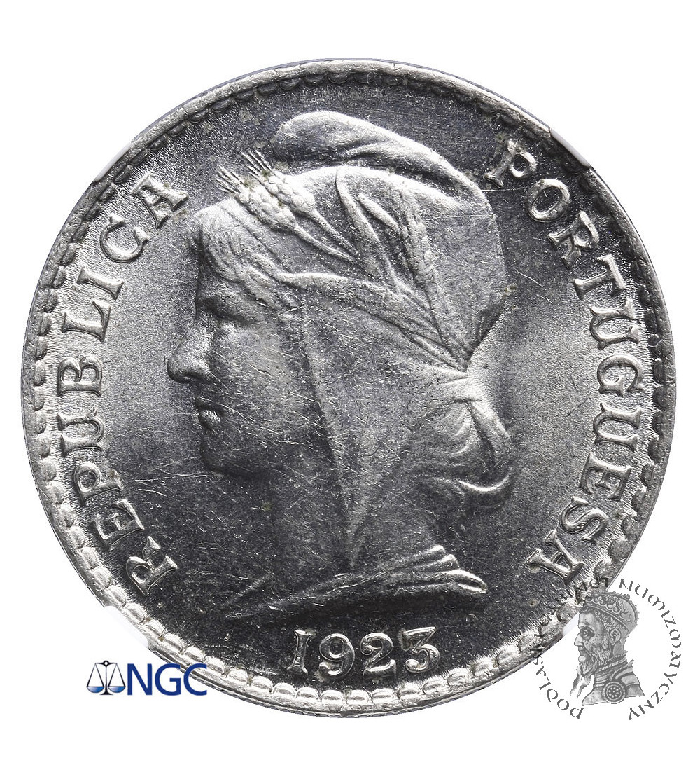 Angola, 50 Centavos 1923 - NGC MS 62