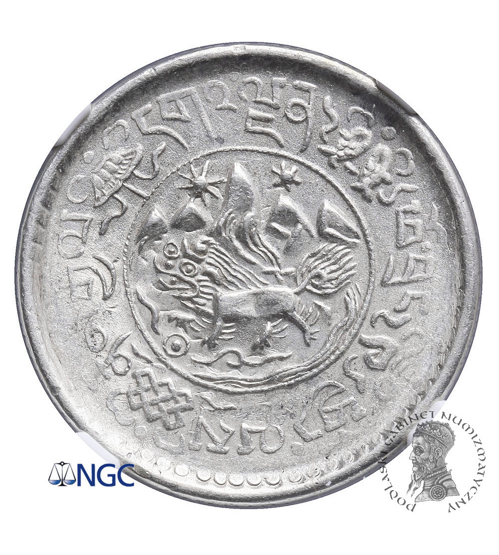 Tybet, 1 1/2 Srang BE 16-11 / 1937 AD - NGC MS 64