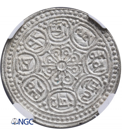 Tibet, Ga-den Tangka (1 1/2 Sho) ND (1907-1925 AD) - NGC MS 63