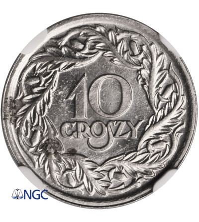 Polska, 10 groszy 1923, Warszawa - NGC UNC Details