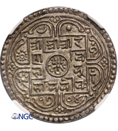 Nepal, Mohar SE 1704 / 1782 AD, Rana Bahadur 1777-1799 AD, NGC MS 62