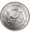 Singapur, 5 dolarów 1973, Siódme Igrzyska Azji Południowo-Wschodniej