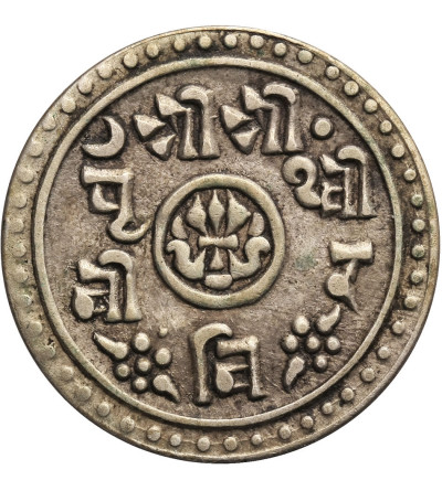 Nepal, 1/2 Mohar SE 1827 / 1905 AD, Prithvi Bir Bikram 1881-1911 AD