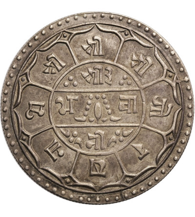 Nepal, Mohar SE 1830 / 1908 AD, Prithvi Bir Bikram 1881-1911 AD