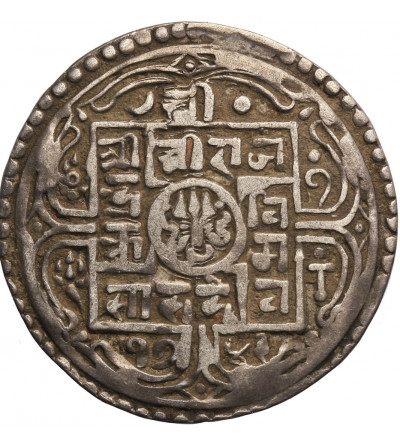 Nepal, Mohar SE 1743 / 1821 AD, Rajendra Vikrama 1816-1847 AD