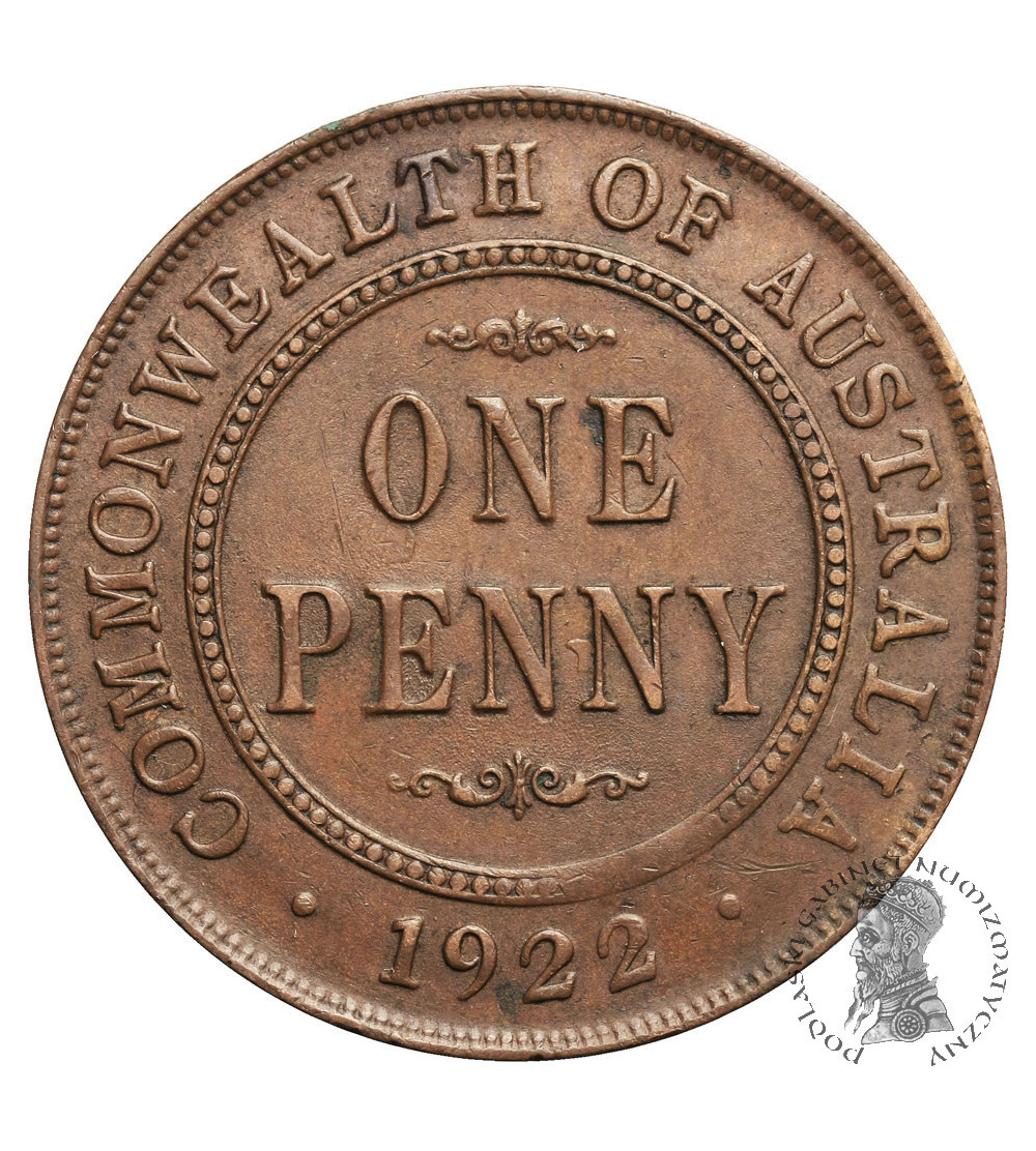 Australia, Penny 1922, V