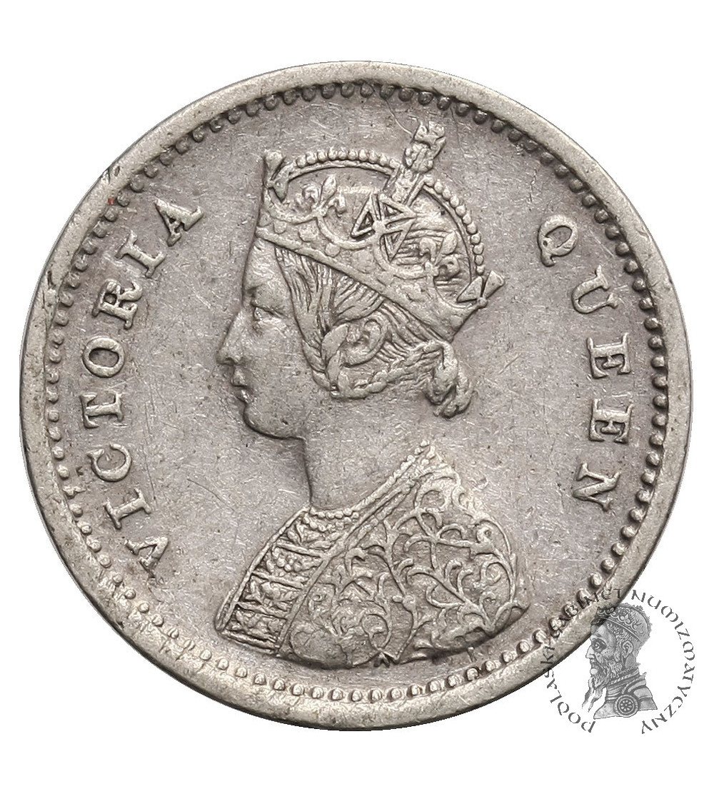 India British, 2 Annas 1862 (c) , Calcutta, Victoria