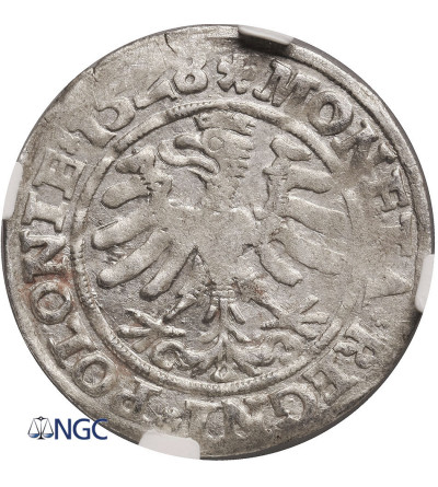 Polska, Zygmunt I Stary 1506-1548. Grosz koronny 1528, mennica Kraków - NGC MS 62