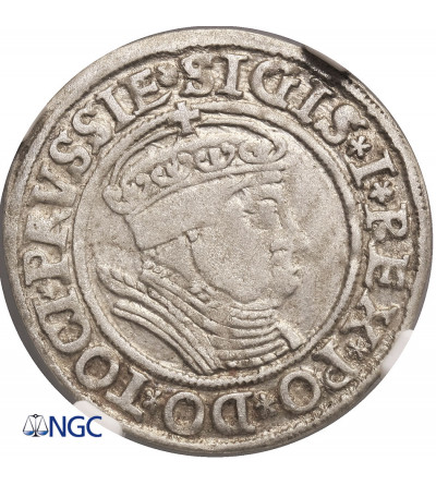 Poland, Zygmunt I Stary 1506-1548. Grosz (Groschen / Penny) 1535, Torun (Thorn) mint - NGC AU 55