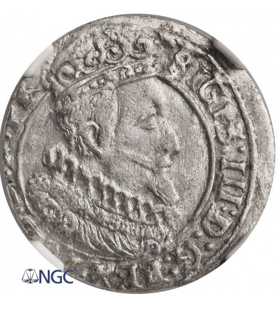 Polska, Zygmunt III Waza 1587-1632. Grosz 1627, Gdańsk - NGC MS 62