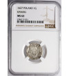 Polska, Zygmunt III Waza 1587-1632. Grosz 1627, Gdańsk - NGC MS 62