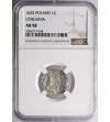 Poland / Lithuania, Zygmunt III Waza 1587-1632. Grosz (Groschen) 1625, Wilno (Vilnius) mint - NGC AU 58