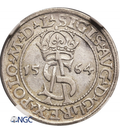 Poland / Lithuania, Zygmunt II August 1545-1572. Lithuanian Trojak (3 Groschen) 1564, Vilnius Mint - NGC AU Details