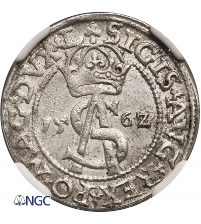 Poland / Lithuania, Zygmunt II August 1545-1572. Lithuanian Trojak (3 Groschen) 1562, Vilnius Mint - NGC MS 62