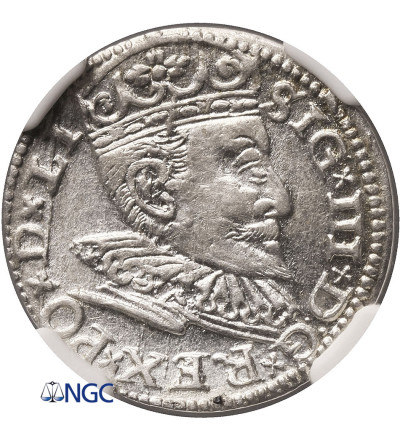 Poland. Zygmunt III Waza 1587-1632. Trojak (3 Groschen) 1596, Riga mint - NGC MS 61