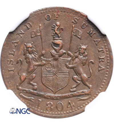 Netherlands East Indies, Keping AH 1219 / 1804 AD, Sumatra (Singapore Merchants) NGC AU 55 BN
