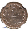 Litwa, 2 centy 1936 - NGC UNC Details