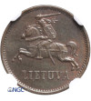 Lithuania, 2 Centai 1936 - NGC UNC Details
