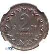 Litwa, 2 centy 1936 - NGC UNC Details