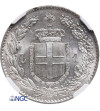 Włochy, 1 lira 1887 M, Mediolan, Umberto I 1878-1900 - NGC MS 62