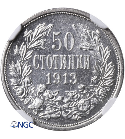 Bulgaria, 50 Stotinki 1913, Ferdinand I - NGC MS 62